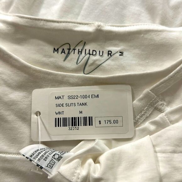Matthildur White Tank Top - Picture 2 of 4